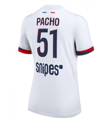Paris Saint-Germain Willian Pacho #51 Udebanetrøje Dame 2025-26 Kortærmet